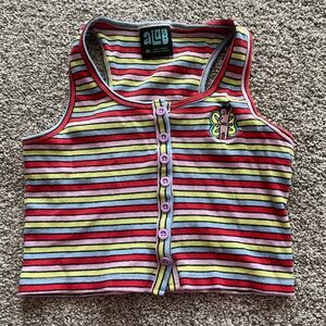 ALO Yoga Women's Colorful Striped Camisole